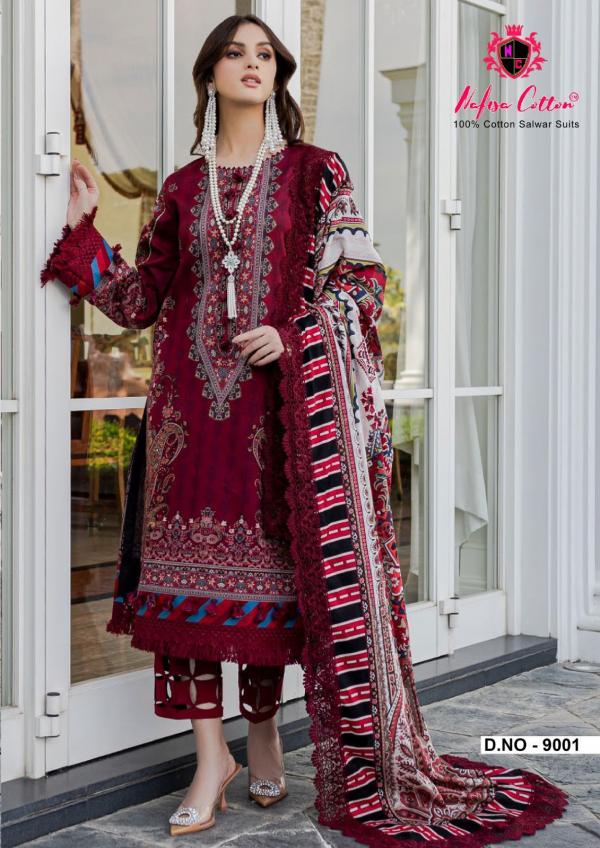 Nafisa Monsoon Vol 9 Karachi Cotton Dress Material Collection